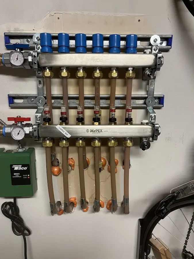 Plumber performing Gas Line Installation at a residential property in Ocean